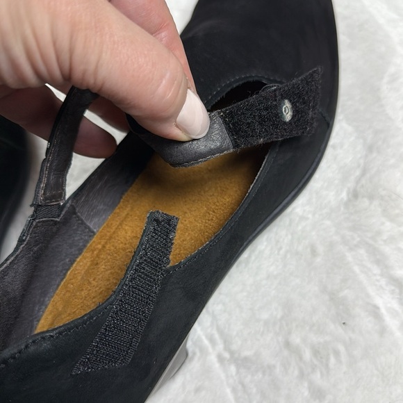 Naot Womens Black Leather T Strap Mary Jane Pumps Low Heel Comfort Shoes 9 - Picture 14 of 17